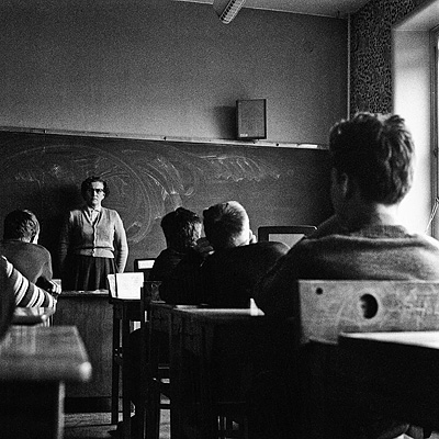Teaching the 7th grade class in 1959